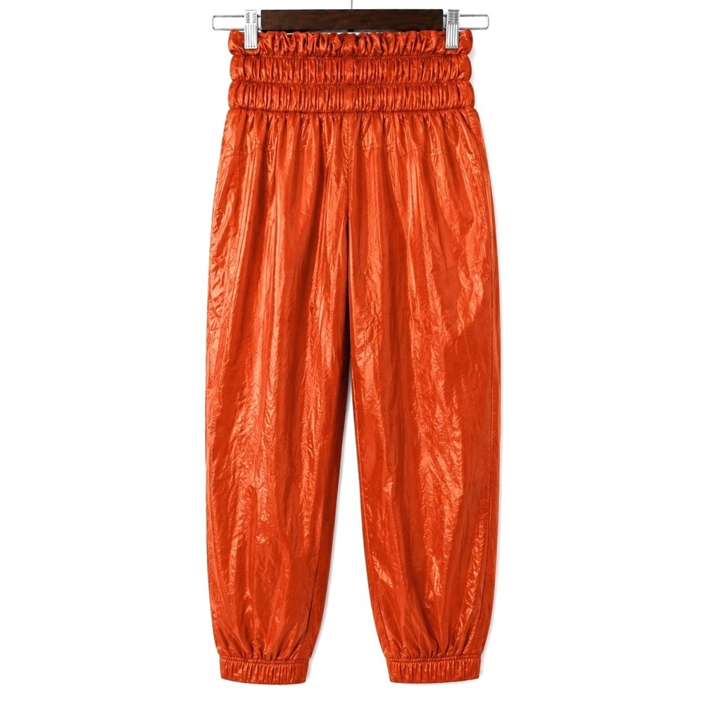 Free People Movement Jogger Womens XS Russet Orange Way Home Paperbag Waist Pant - Picture 3 of 10